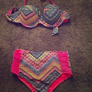 New swimsuit, two piece. Size S but fits M.